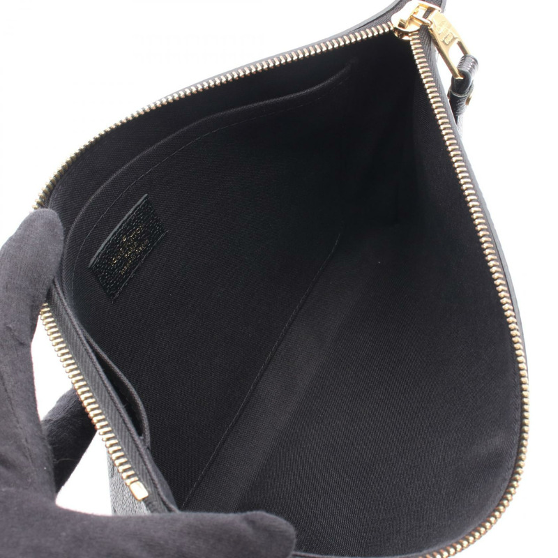 路易威登 Daily Pouch 手拿包 M62937 Monogram Emplant 皮革 黑色 二手-2