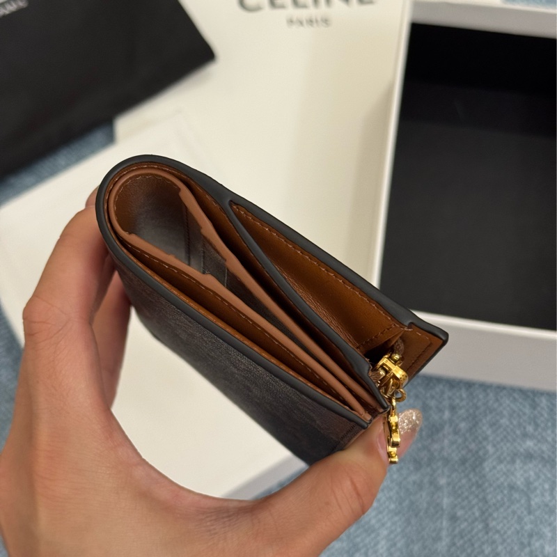 現貨 全新 特價 Celine 對開短夾 TRIOMPHE-4