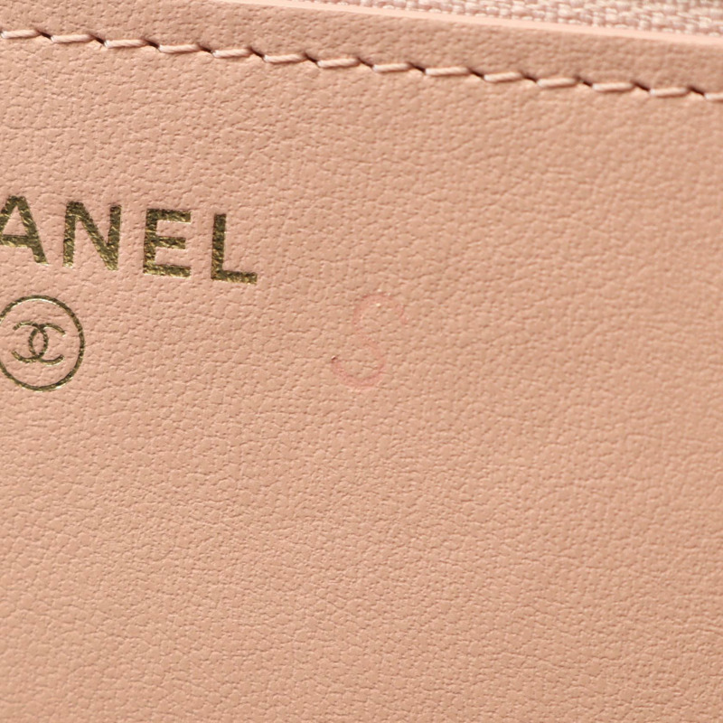 香奈兒 2.55 Matelasse 鏈條錢包/單肩包，粉紅色皮革，二手，女士，金色五金-5