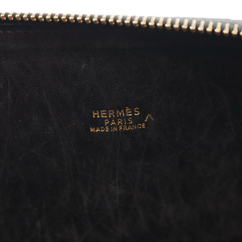 愛馬仕 Bolide35 手提包，異國鱷魚皮，黑色，二手女款-3