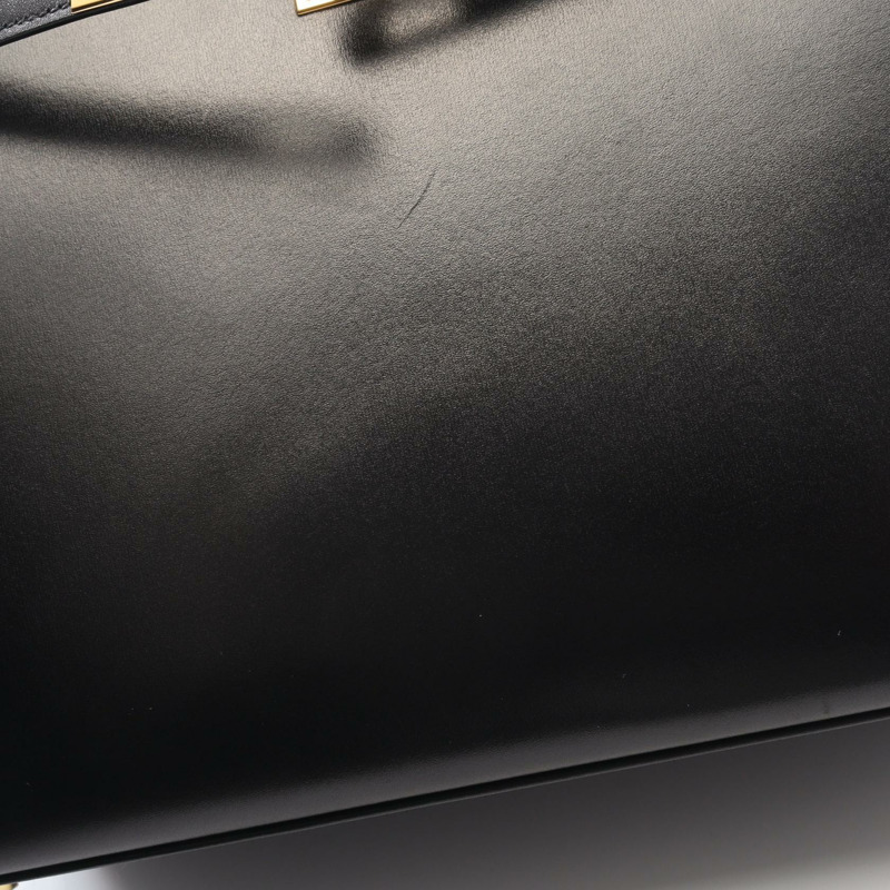 愛馬仕 Kelly 25 單肩手提包，Z 字形外縫線 Box 小牛皮，黑色，二手，金色五金-8