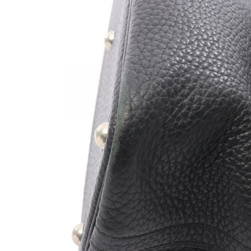 愛馬仕 Bolide31 單肩手提包，Fjord 皮革，黑色，二手，女士，K SHW-5