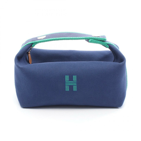 愛馬仕 Bride a Brac PM 手提包/手拿包 103222M 帆布 藍色 海軍藍 二手 女士 SHW