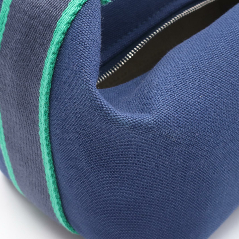 愛馬仕 Bride a Brac PM 手提包/手拿包 103222M 帆布 藍色 海軍藍 二手 女士 SHW-5