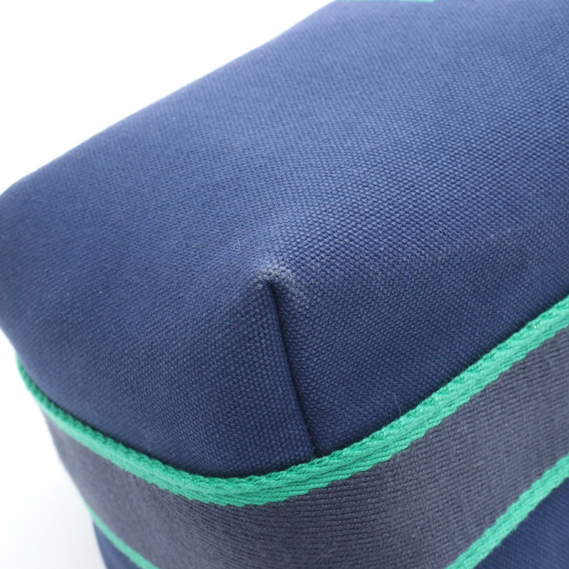 愛馬仕 Bride a Brac PM 手提包/手拿包 103222M 帆布 藍色 海軍藍 二手 女士 SHW-6