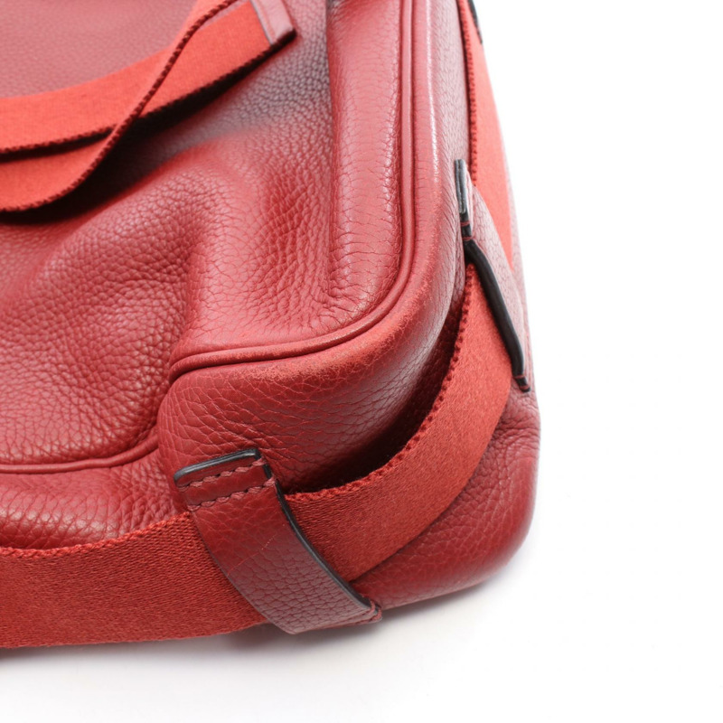 愛馬仕 Tibet Vertical MM 肩挎包，Clemence 皮革，紅色，二手 SHW I-8