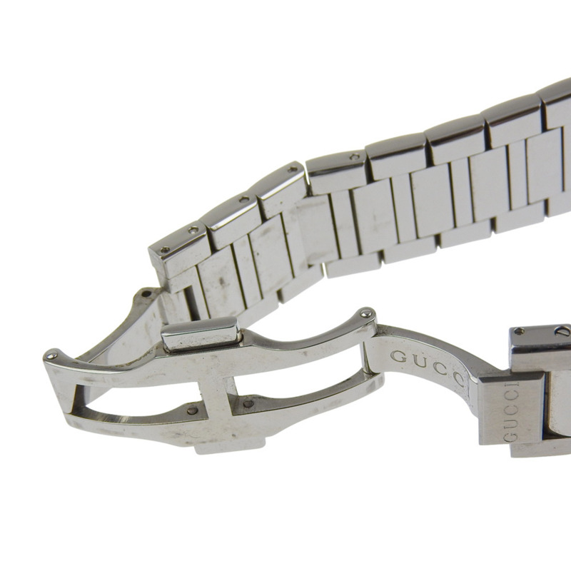 Gucci Pantheon 男士腕錶 115.2/YA115235 不鏽鋼石英計時表，黑色錶盤-7