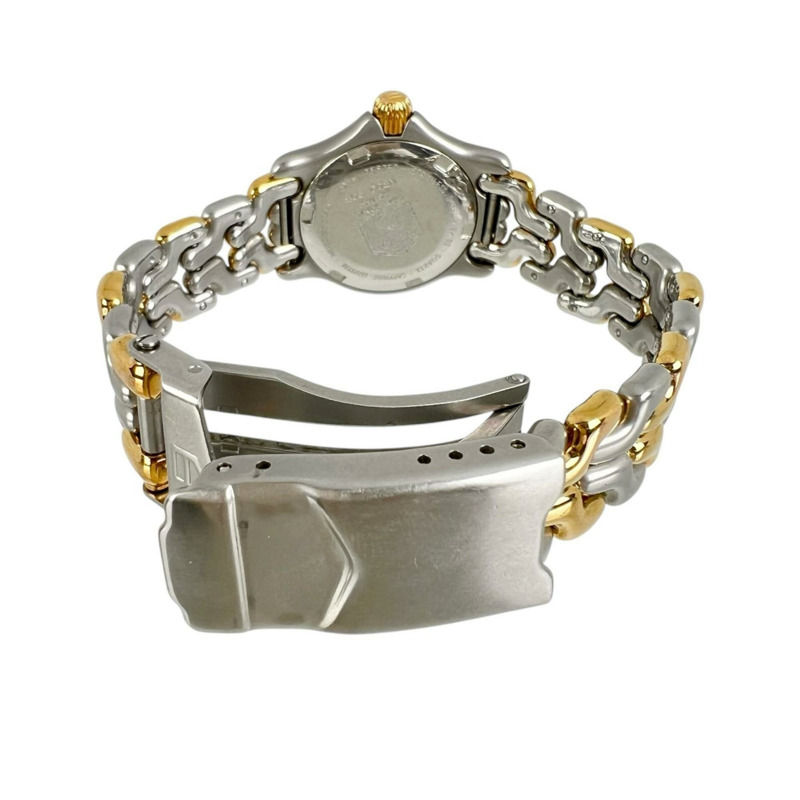 TAG HEUER 豪雅 Celdate 女士腕錶 S05.008M，不鏽鋼錶殼，鍍金石英機芯，指針式顯示，白色錶盤-3