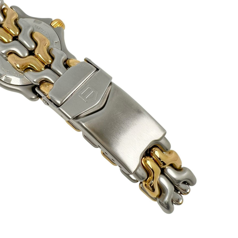 TAG HEUER 豪雅 Celdate 女士腕錶 S05.008M，不鏽鋼錶殼，鍍金石英機芯，指針式顯示，白色錶盤-5