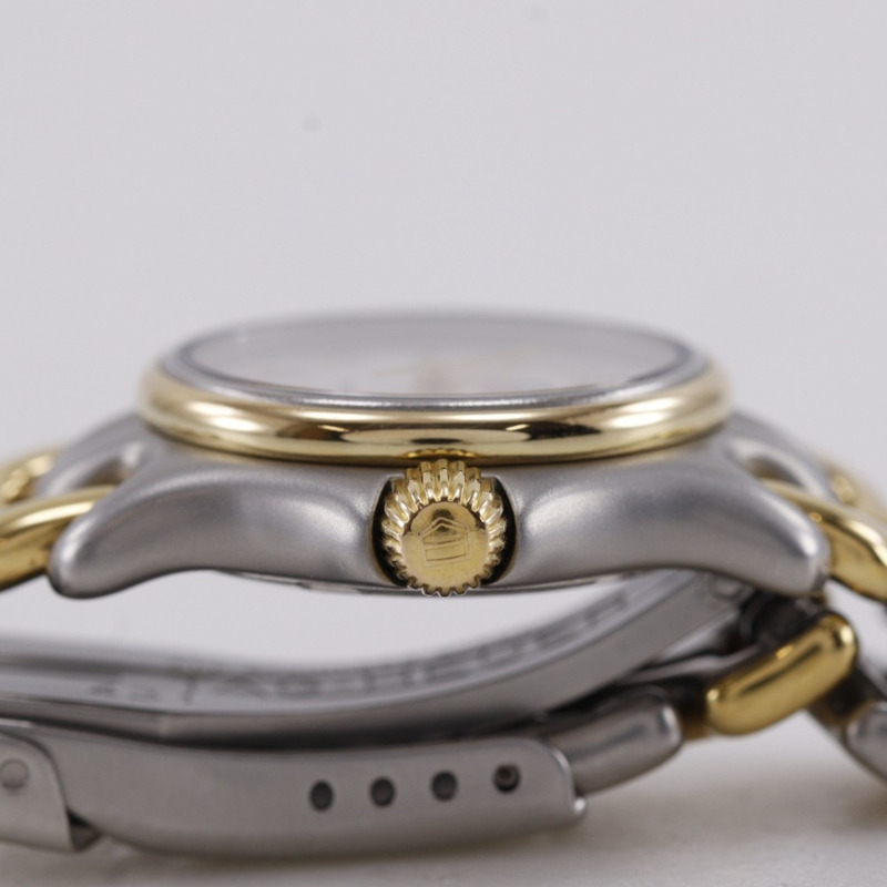 TAG HEUER 豪雅 Celdate 女士腕錶 S05.008M，不鏽鋼錶殼，鍍金石英機芯，指針式顯示，白色錶盤-7