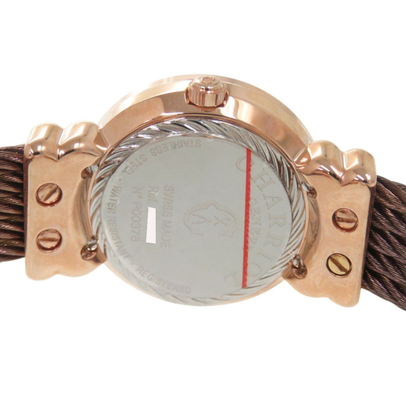 全新未使用 Charriol Saint-Tropez 028PAD4.540.566 不鏽鋼紫色石英腕錶 1433 CHARRIOL-3