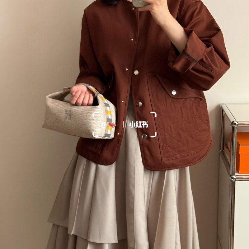 (超難買的燕麥色！)🏷Hermes．飯盒包-22