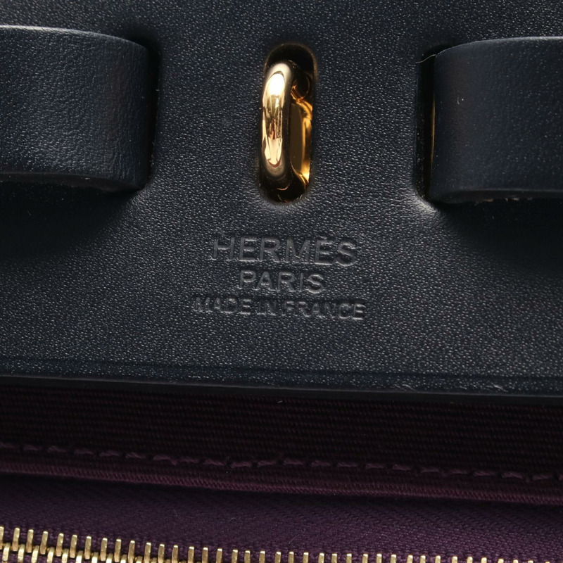 愛馬仕 Herbag Zip a dos PM 雙肩包 Z H077671CKAN Toile officier cassis GHW 二手-3