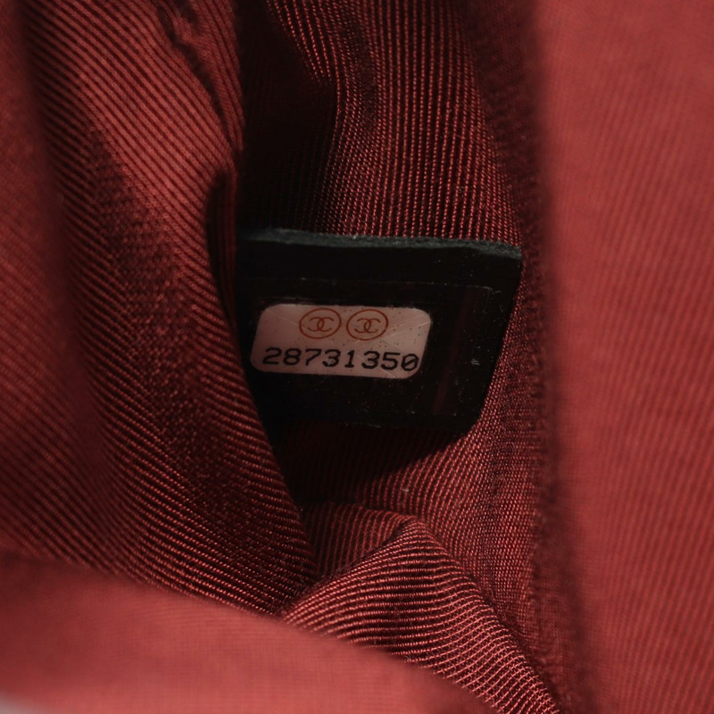 香奈兒迷你絎縫鏈條肩背斜背包，黑色皮革，二手，女士，金色五金-4