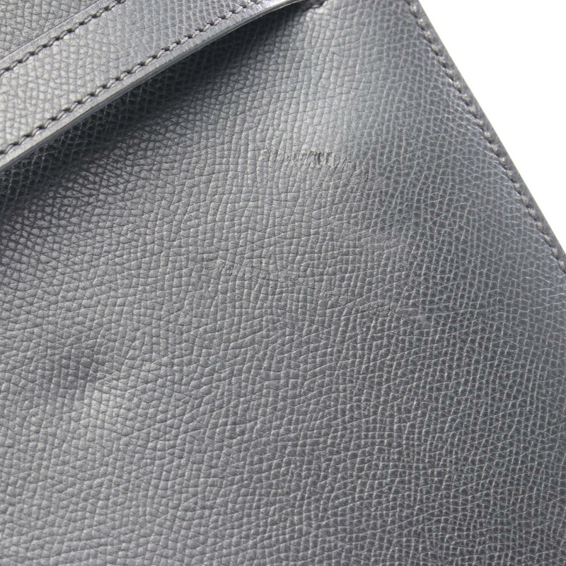 愛馬仕 Kelly 32 單肩手提包，外側縫線 H Courchevel 黑色，二手 SHW-7