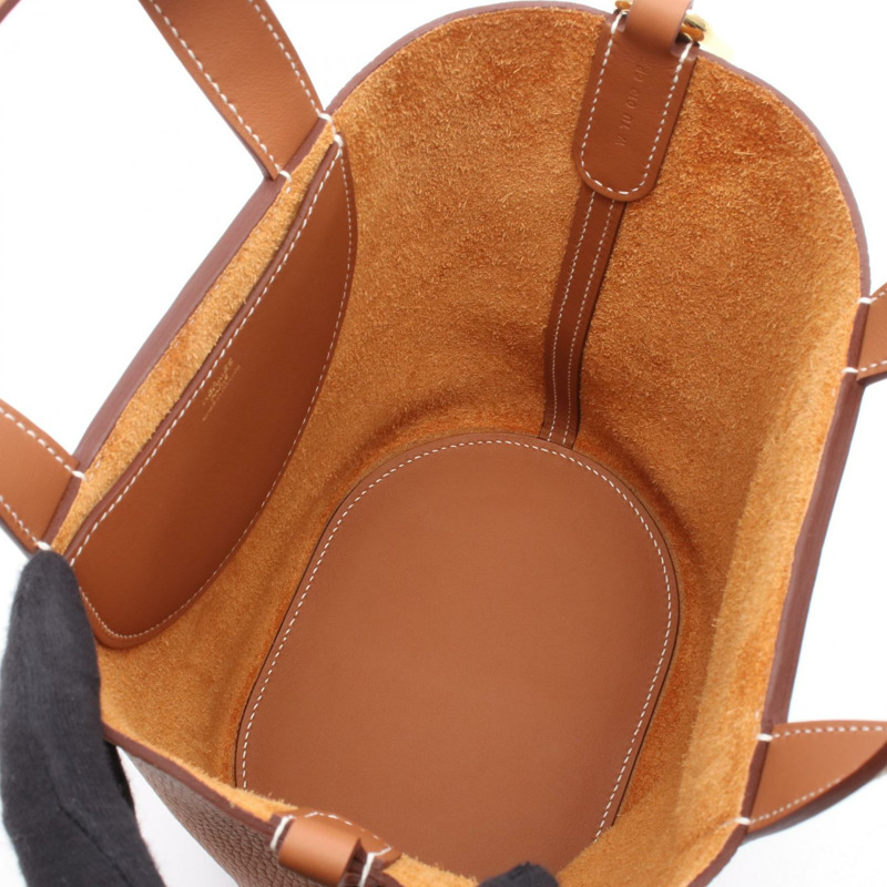 愛馬仕 (HERMES) in the loop 18 手提包，Taurillon Clemence Swift 皮革，金色，二手，GHW（金色五金配件）-2