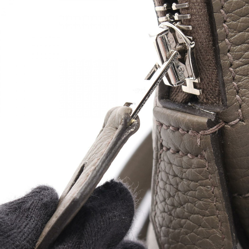 愛馬仕 Bolide 31 單肩手提包 Y Taurillon Clemence Etain 二手 SHW 女款-5