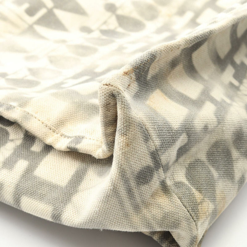 香奈兒 COCO Mark 2Way 鏈條手提包，帆布皮革，米色/棕色，SHW，二手 CC-6