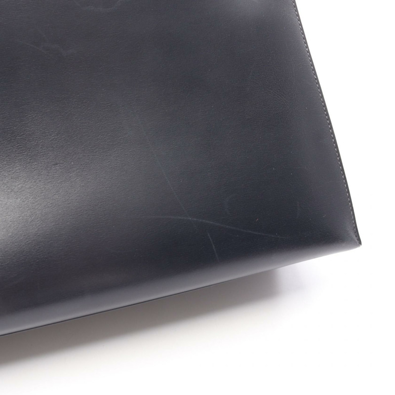 愛馬仕 Kelly 32 單肩手提包,Box 小牛皮,靛藍色/海軍藍,二手,SHW D-11