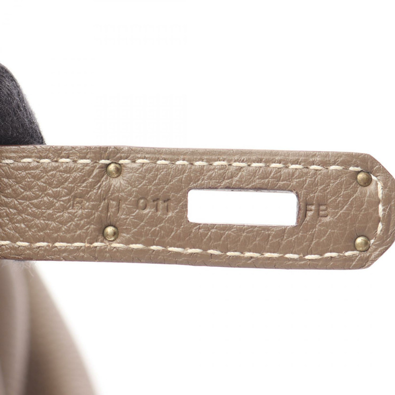 愛馬仕 Birkin 35 手提包，Togo 皮革，灰褐色，二手，女士，R SHW-4