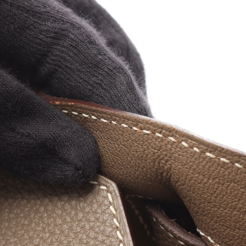 愛馬仕 Birkin 35 手提包，Togo 皮革，灰褐色，二手，女士，R SHW-6