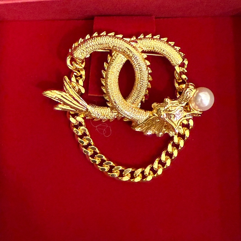Chanel香奈兒限定金龍珍珠胸針 值得收藏-1