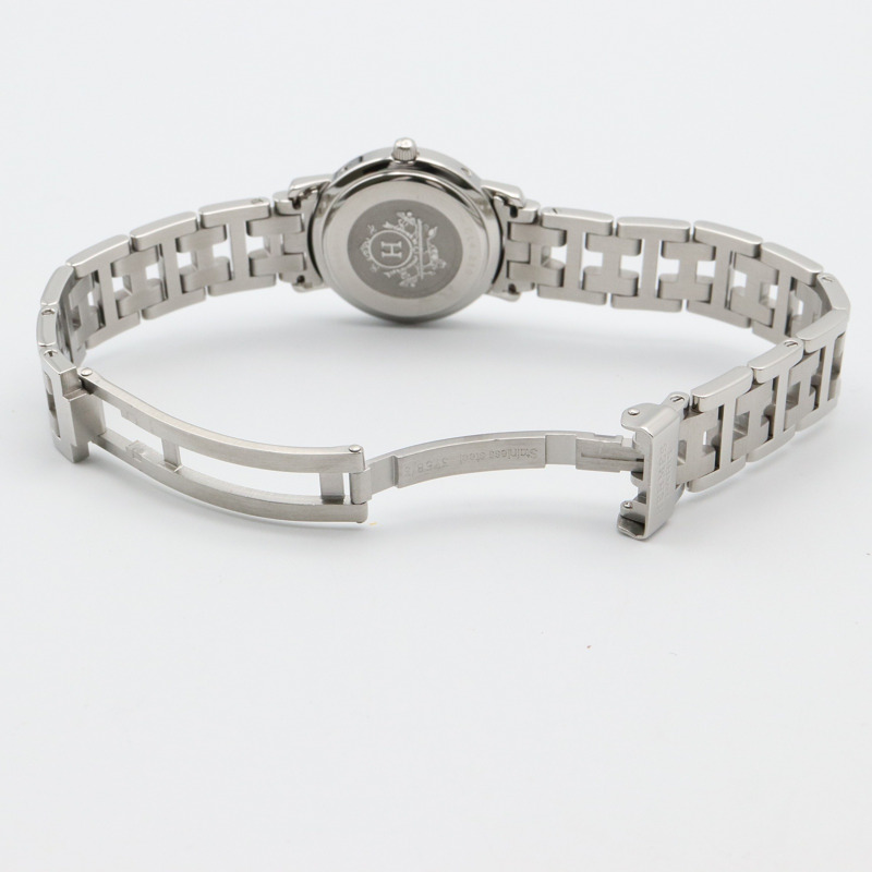 粉色錶盤 不鏽鋼 Clipper 腕錶【HERMES 愛馬仕】 CL4.210-3