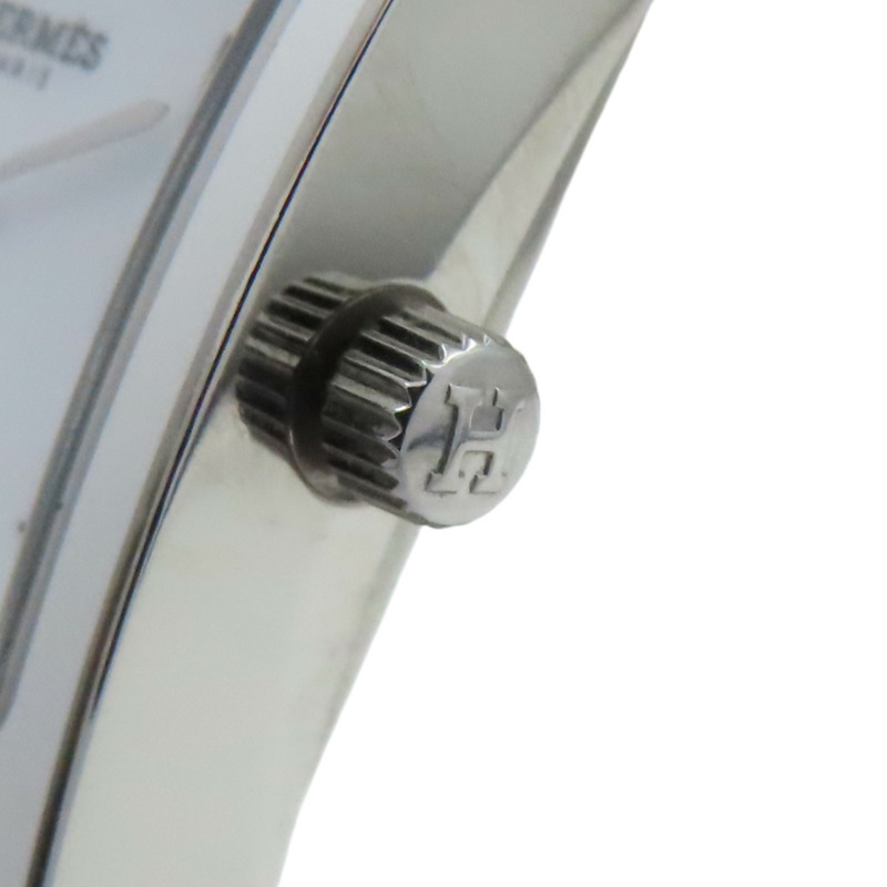 白色錶盤 皮帶 不鏽鋼 Heure H 腕錶【HERMES 愛馬仕】 HH1.220-8