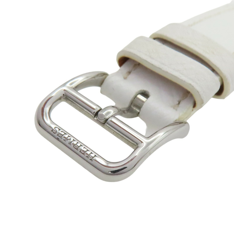 白色錶盤 皮帶 不鏽鋼 Heure H 腕錶【HERMES 愛馬仕】 HH1.220-9