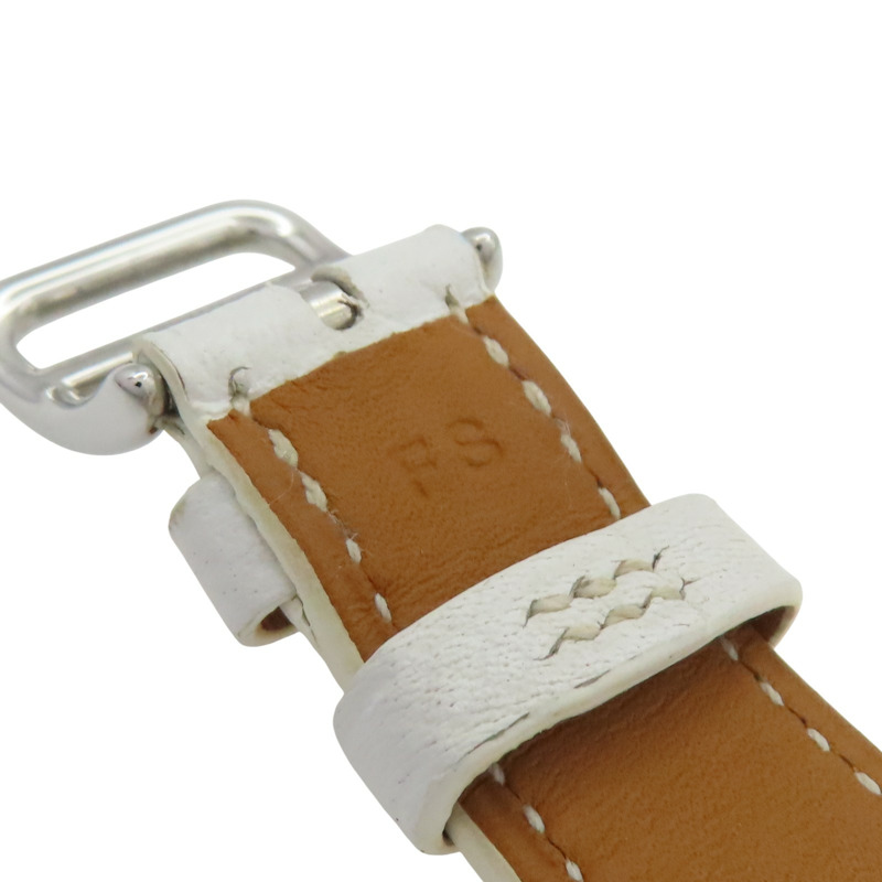 白色錶盤 皮帶 不鏽鋼 Heure H 腕錶【HERMES 愛馬仕】 HH1.220-11