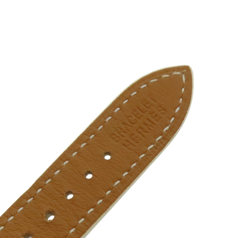 白色錶盤 皮帶 不鏽鋼 Heure H 腕錶【HERMES 愛馬仕】 HH1.220-12