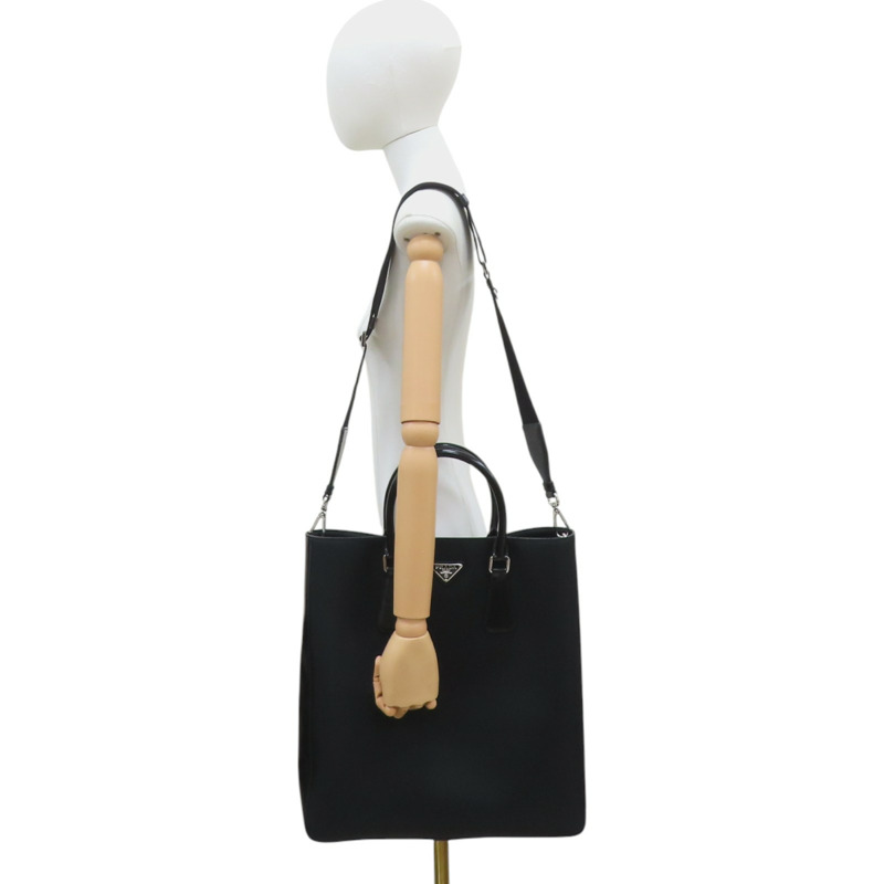 黑色 尼龍 Re-Nylon 兩用包【PRADA 普拉達】 2VG115-10