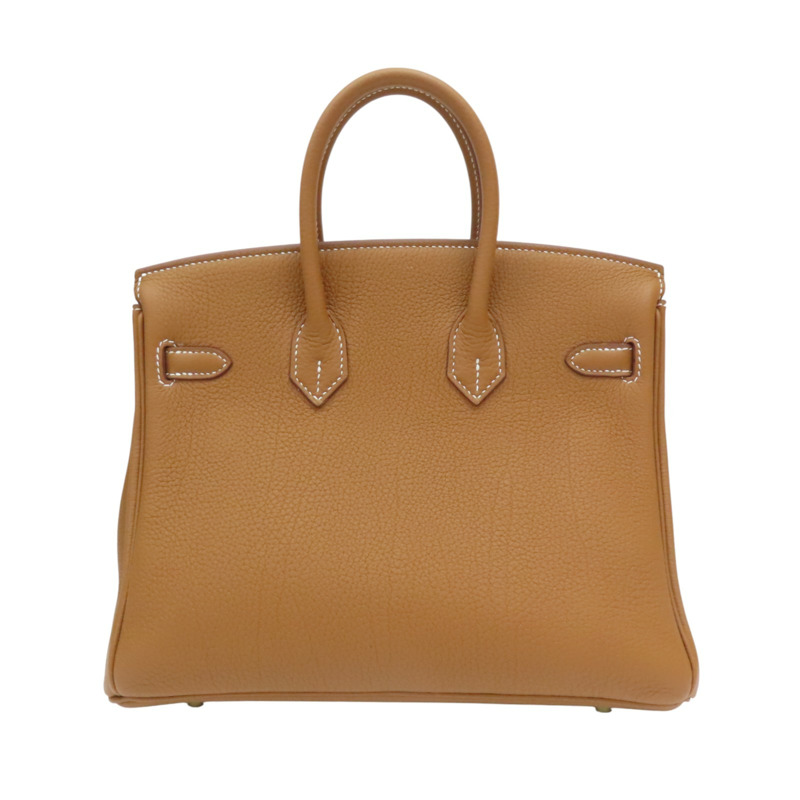 棕色 Togo牛皮 Birkin 25 柏金包 手提包 金扣 U刻【HERMES 愛馬仕】 U刻印/Gold/GHW-1