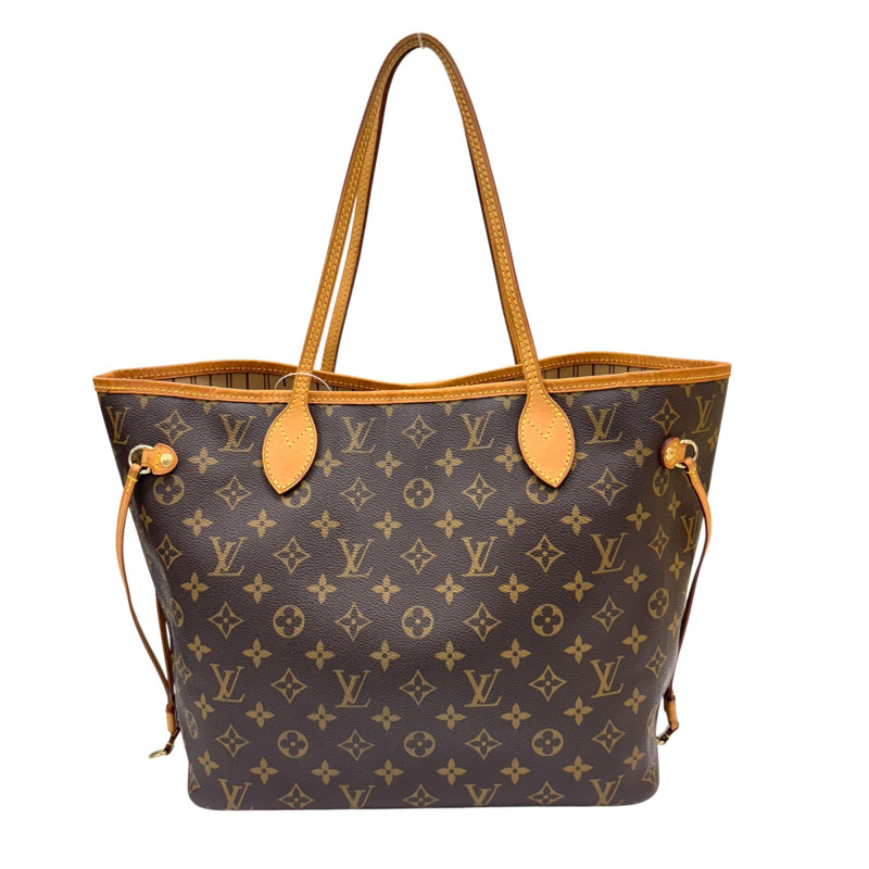 棕色 原花 帆布 Neverfull MM 托特包 肩背包【LOUIS VUITTON LV 路易威登】 M40156-0