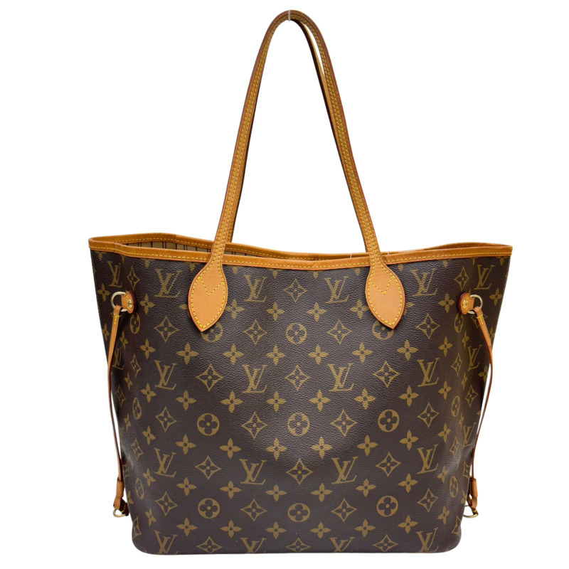 棕色 原花 帆布 Neverfull MM 托特包 肩背包【LOUIS VUITTON LV 路易威登】 M40156-2
