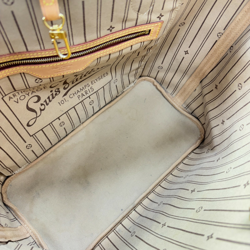 棕色 原花 帆布 Neverfull MM 托特包 肩背包【LOUIS VUITTON LV 路易威登】 M40156-4