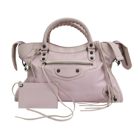 粉色羊皮 City 兩用包【Balenciaga 巴黎世家】 115748