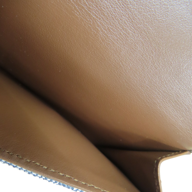 灰色 提花帆布 金扣 三折短夾 8M0395【FENDI 芬迪】 8M0395-4