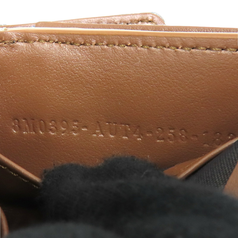 灰色 提花帆布 金扣 三折短夾 8M0395【FENDI 芬迪】 8M0395-7