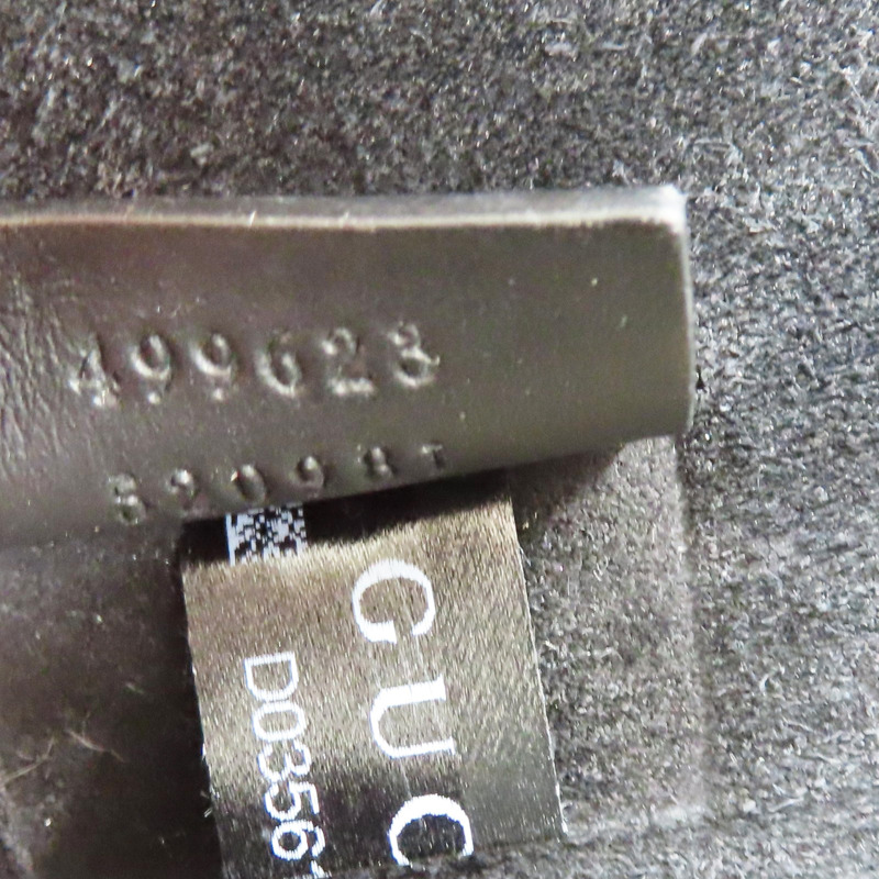 烏木色 PVC帆布 鏈帶肩背包【GUCCI 古馳】 499623-7