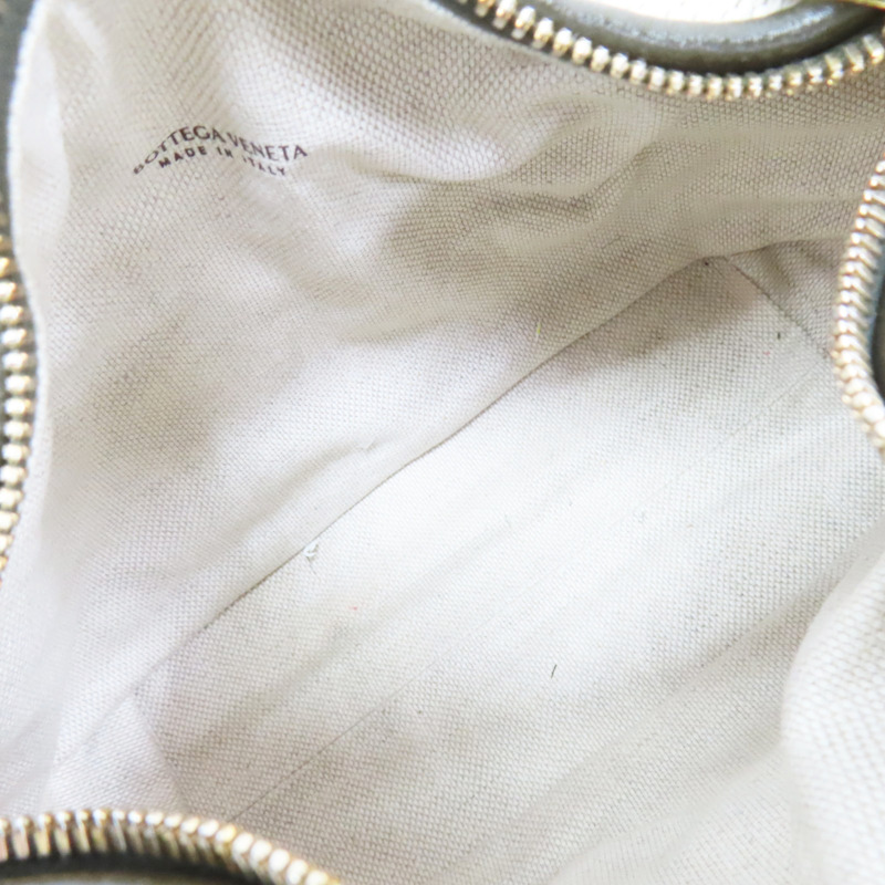 米色帆布 綠線 Wallace 手提包【BOTTEGA VENETA BV 寶緹嘉】-4