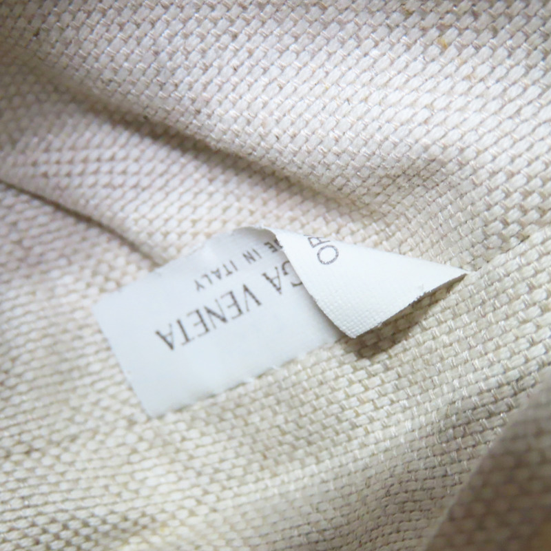 米色帆布 綠線 Wallace 手提包【BOTTEGA VENETA BV 寶緹嘉】-7