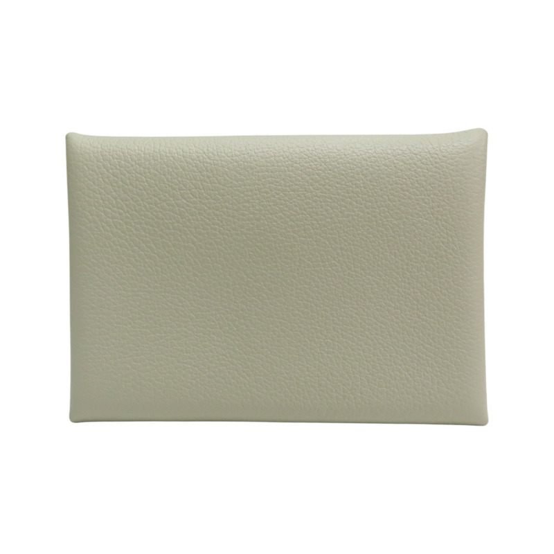 瀝青灰色 evercolor牛皮 Calvi Duo 零錢包 D刻【HERMES 愛馬仕】-1