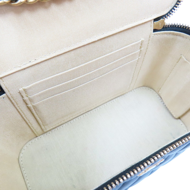 黑色 羊皮 菱格紋 肩背包 金釦 (無卡)【CHANEL 香奈兒】-4