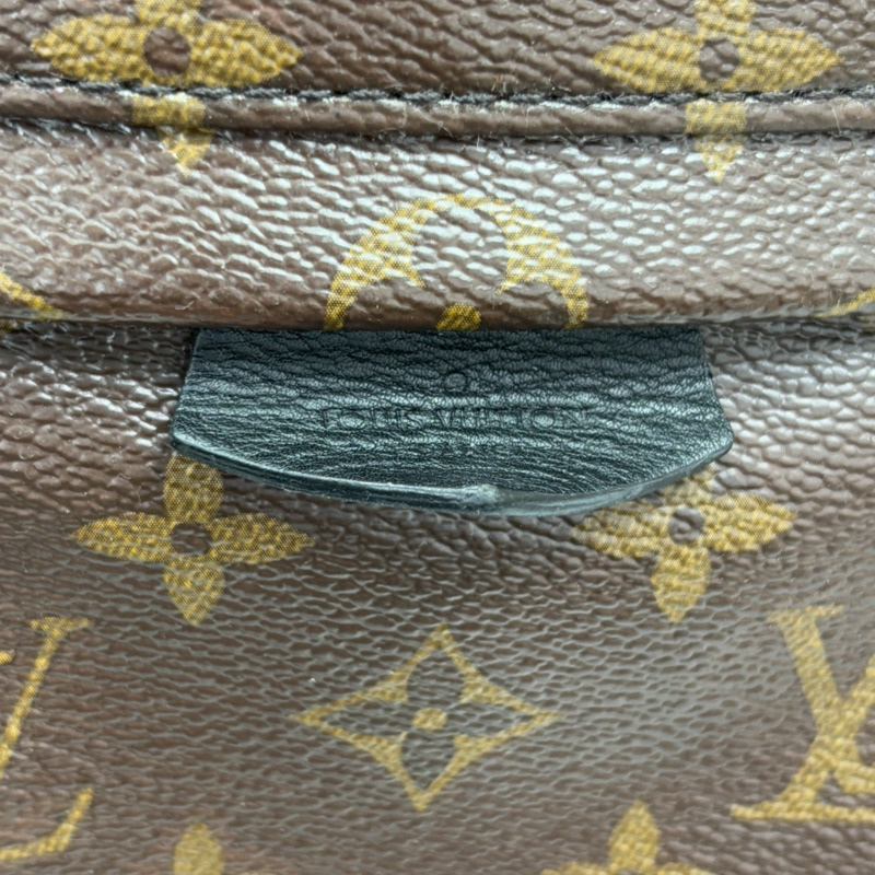 棕色 原花 PVC塗層帆布 Palm Springs MM 後背包 M44874 【LOUIS VUITTON LV 路易威登】 M44874-10
