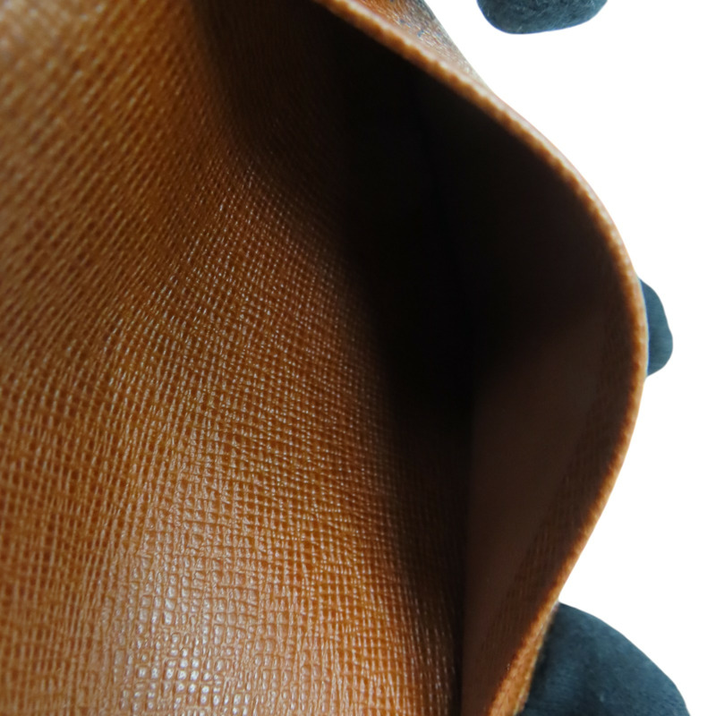 棕色 原花帆布 Card Holder 金扣 卡夾【LOUIS VUITTON LV 路易威登】 R20007-5