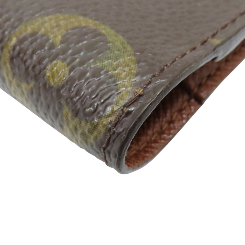 棕色 原花帆布 Card Holder 金扣 卡夾【LOUIS VUITTON LV 路易威登】 R20007-11