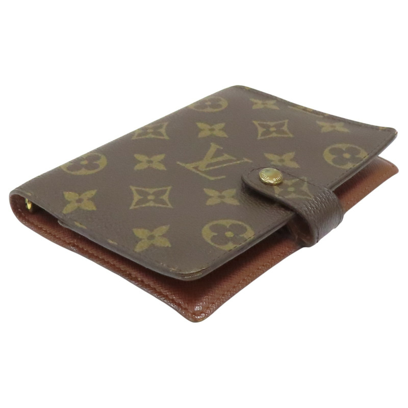 棕色 原花帆布 金扣 筆記本套 R20005【LOUIS VUITTON LV 路易威登】 R20005-2