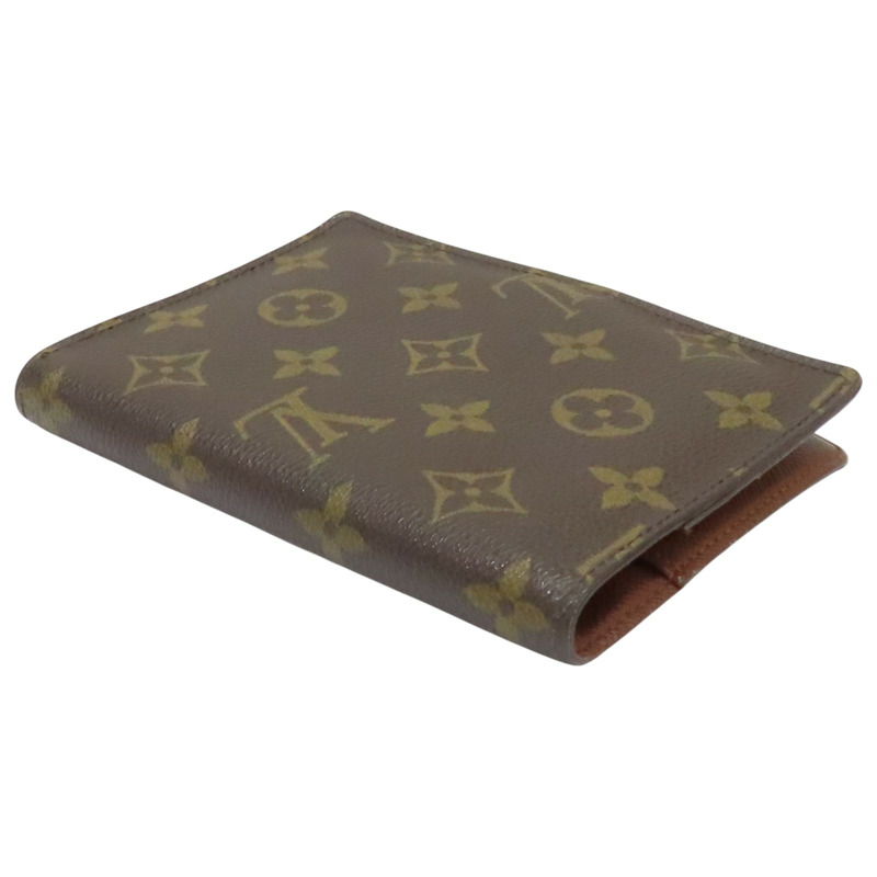 棕色 原花帆布 金扣 筆記本套 R20005【LOUIS VUITTON LV 路易威登】 R20005-3