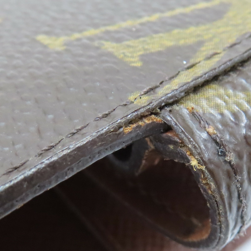 棕色 原花帆布 金扣 筆記本套 R20005【LOUIS VUITTON LV 路易威登】 R20005-17